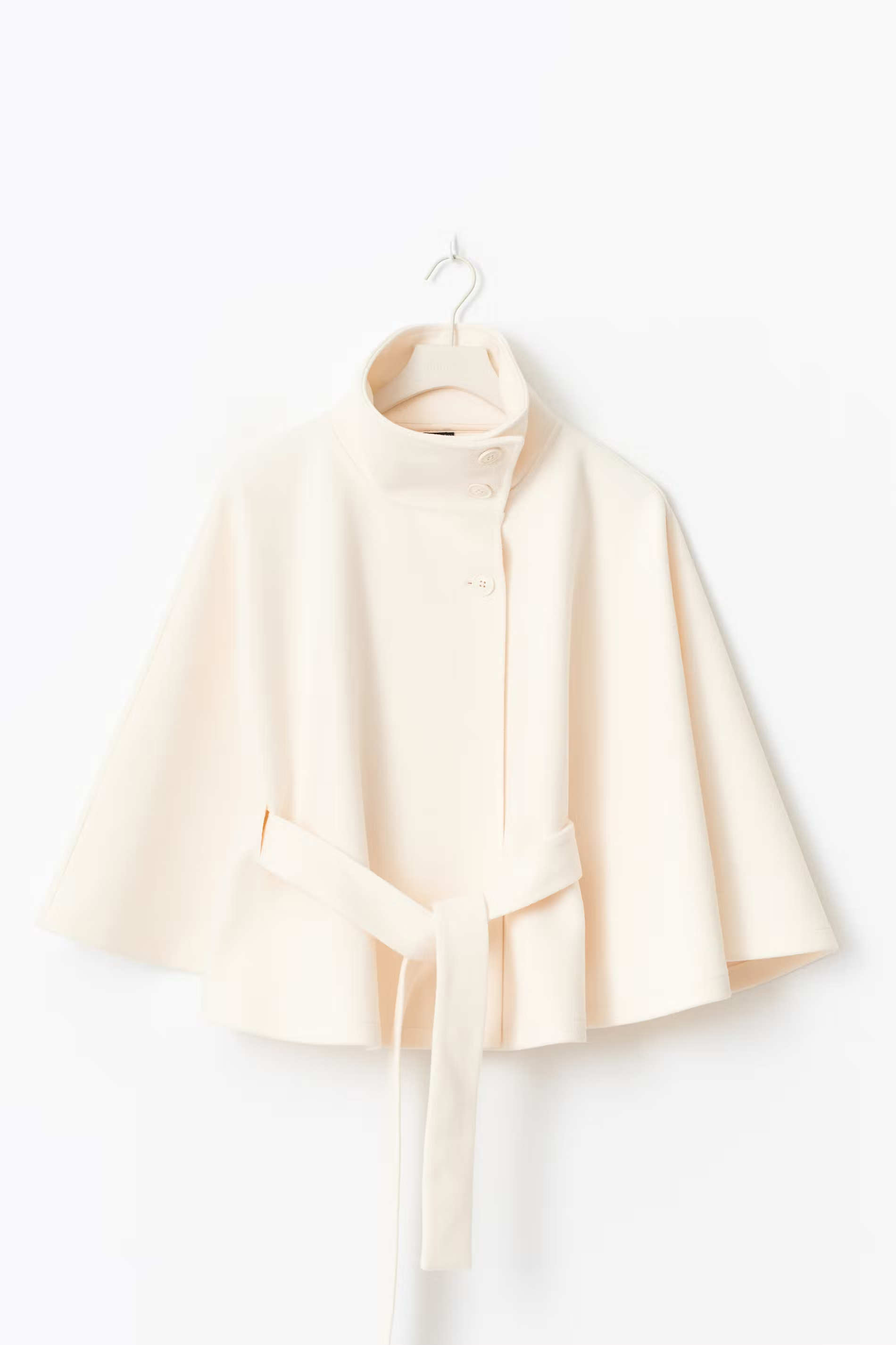 Loreza Cape Coat | Elegant Women’s Coat with Belt & High Collar